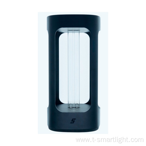 Smart desktop UV disinfection lamp with black housing